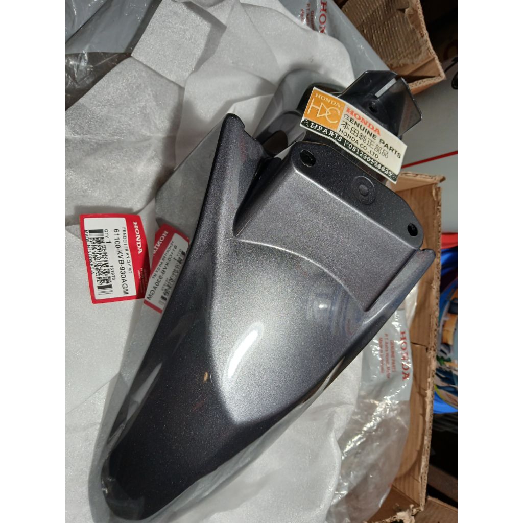 61100 KVB 930AGM SPAKBOR DEPAN VARIO KARBU 110 CW ABU METALIK ORIGINAL AHM