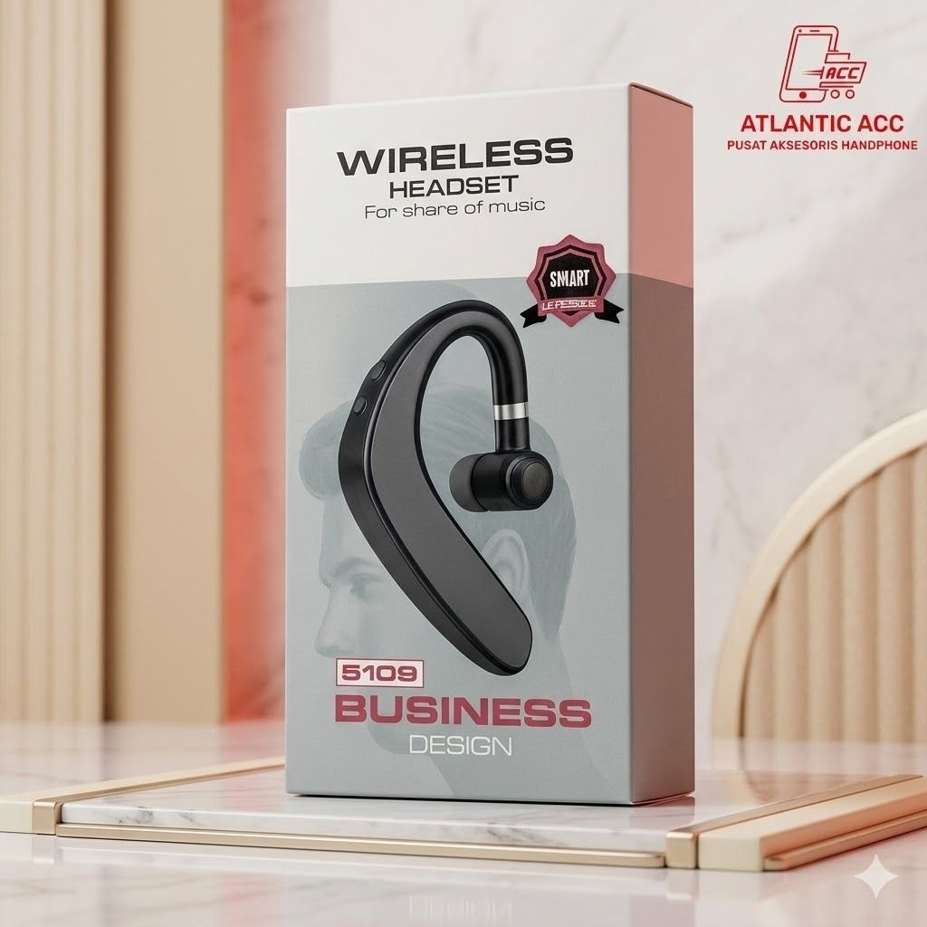 ATLANTIC - S109 Handsfree Headset Bluetooth S109 Wireless Handsfree S109 Earphone Bluetooth S109