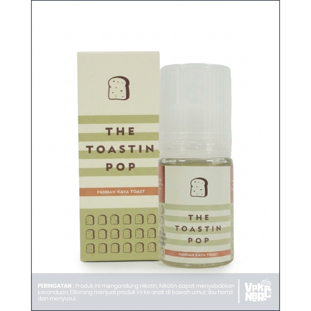 Liquid The Toastin Pop Pandan Kaya Toast Saltnic 25MG 30ML By Tetra