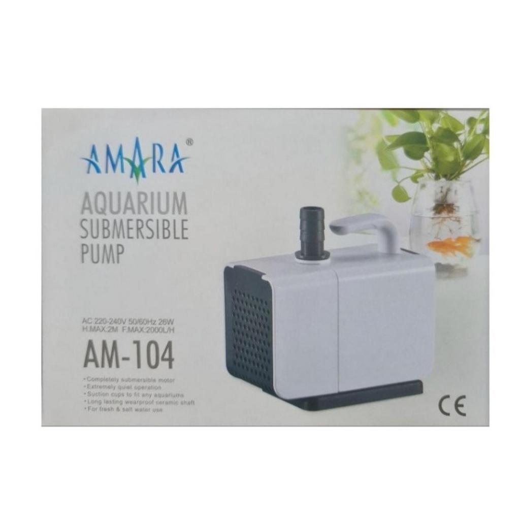 Pompa Air Celup Kolam Ikan Hias Koi Aquarium Akuarium AQURA ASP 104 A 104A 22 Watt