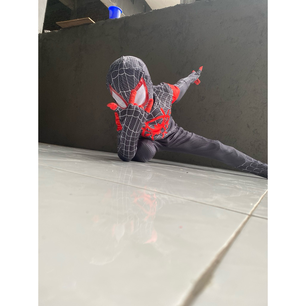 costum cosplay anak Spiderman