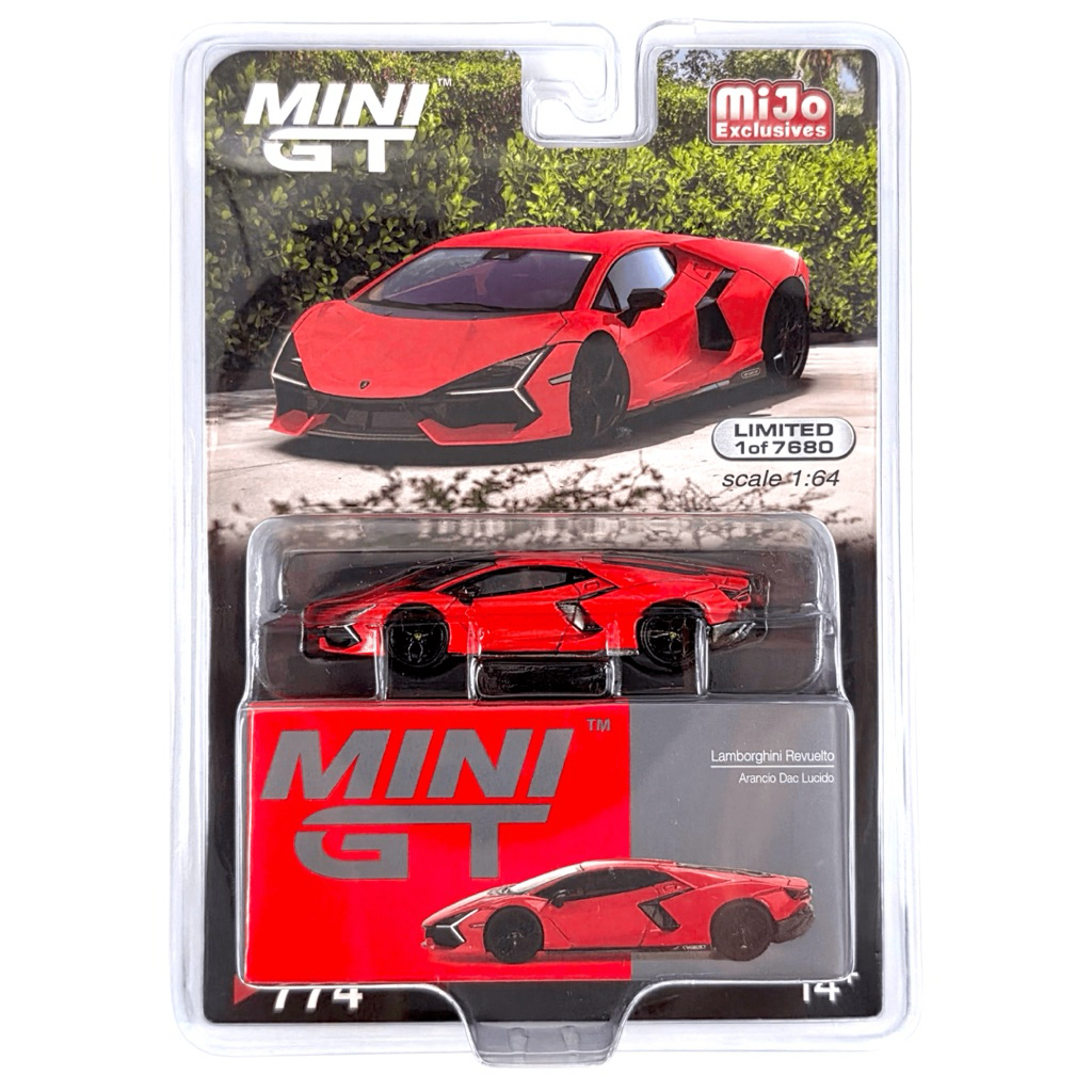 Mini GT Lamborghini Revuelto Arancio Dac Lucido