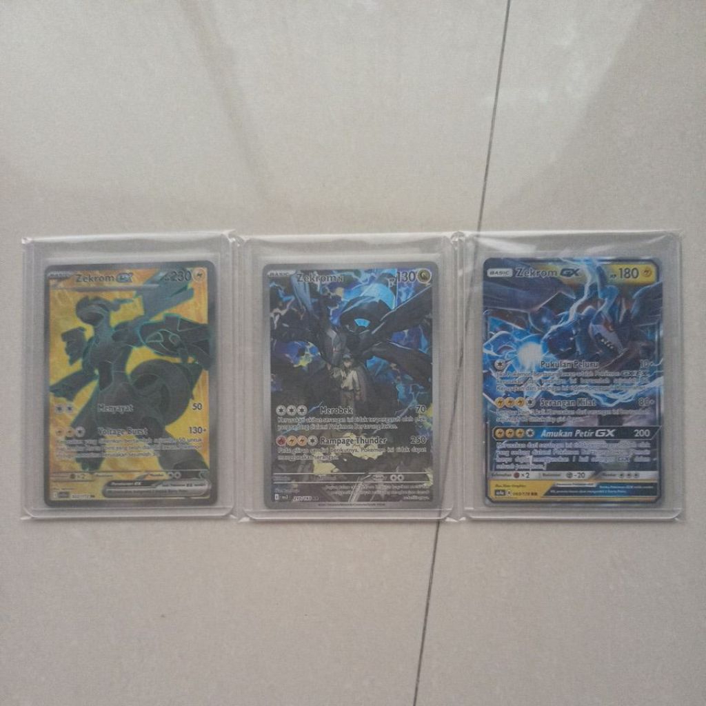 3 Set Zekrom GX, SR, AR