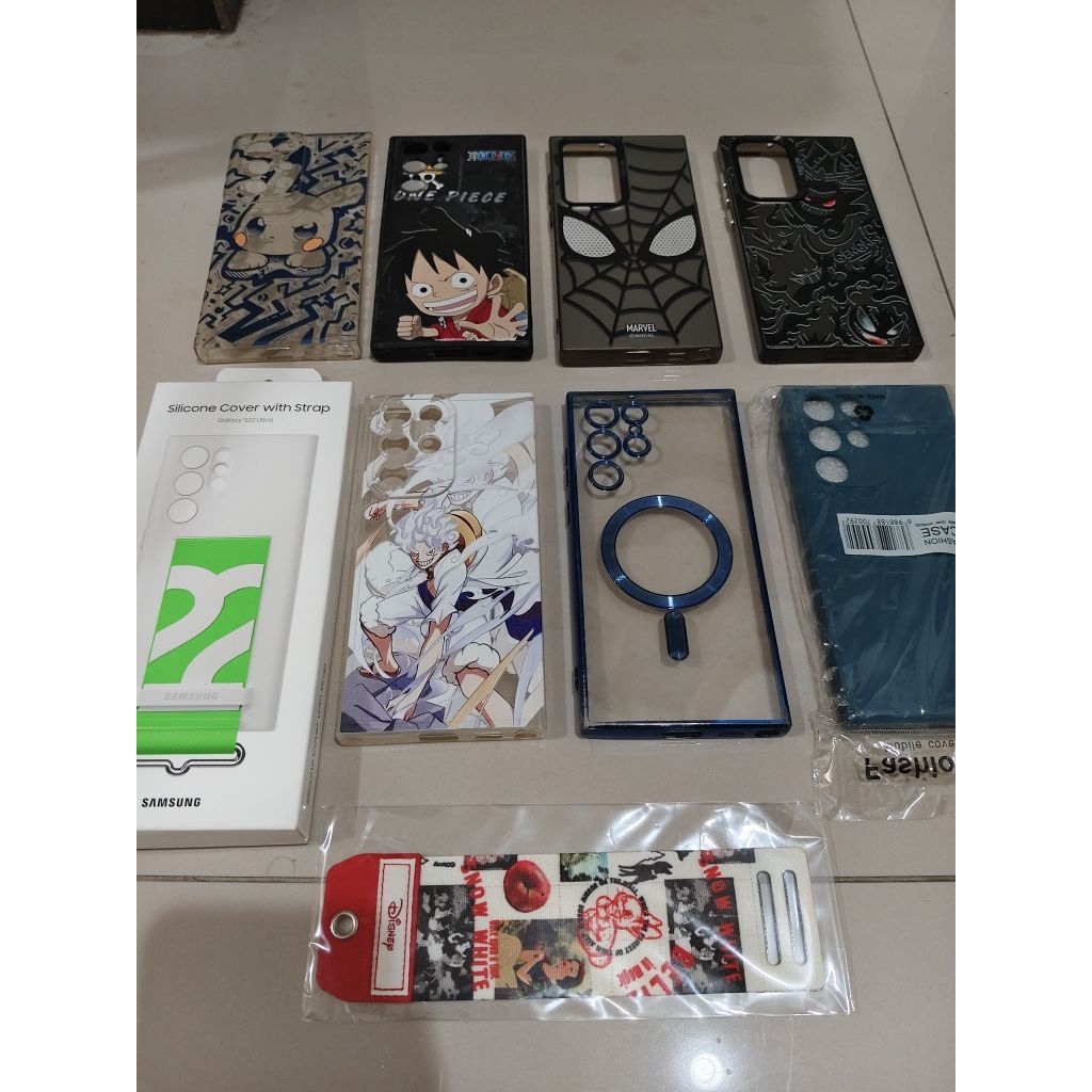Case Samsung S22 Ultra Second Preloved One Piece Pokemon Paket Bundle