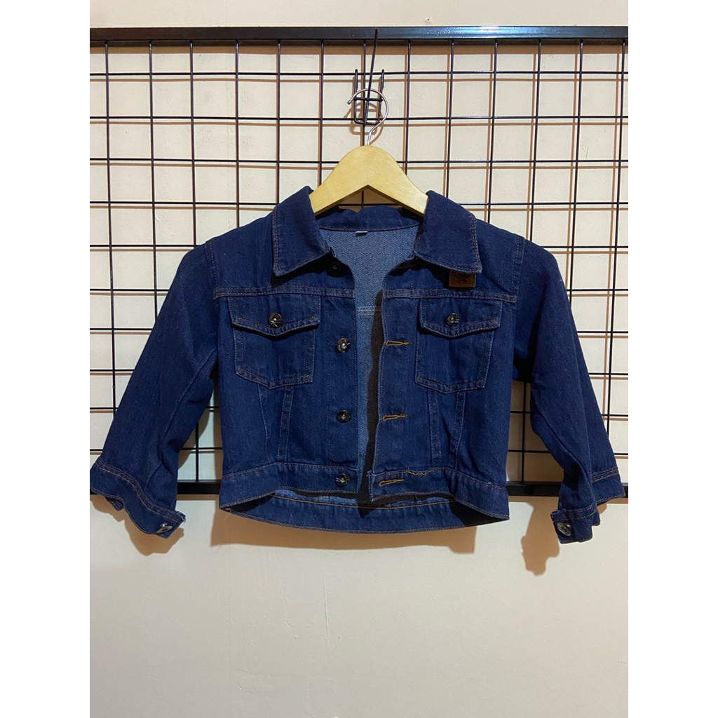 jacket jeans anak laki-laki preloved umur 3 tahunan