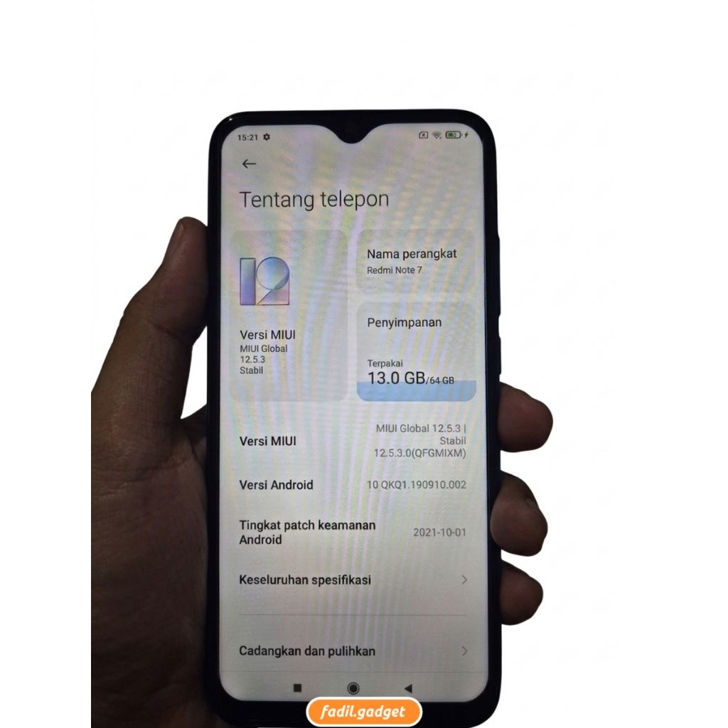 redmi note 7 4/64 batangan