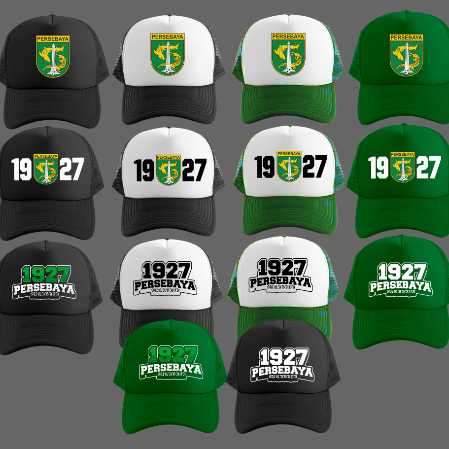 Topi Trucker jaring premium PERSEBAYA