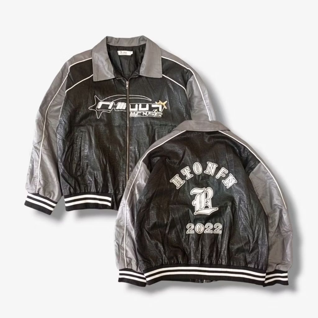 Leather Varsity Jacket
