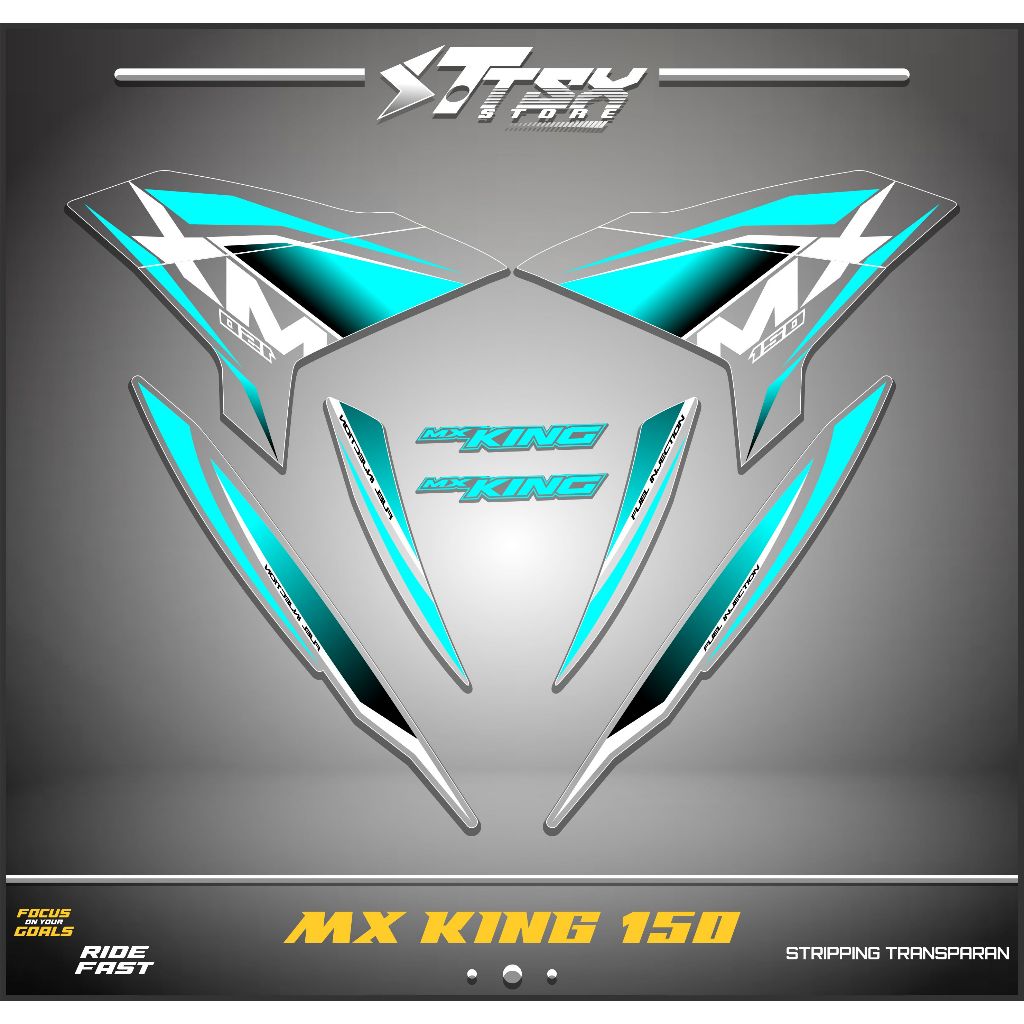 STRIPING TRANSPARAN UV MX KING 150/STIKER VARIASI MX KING 150