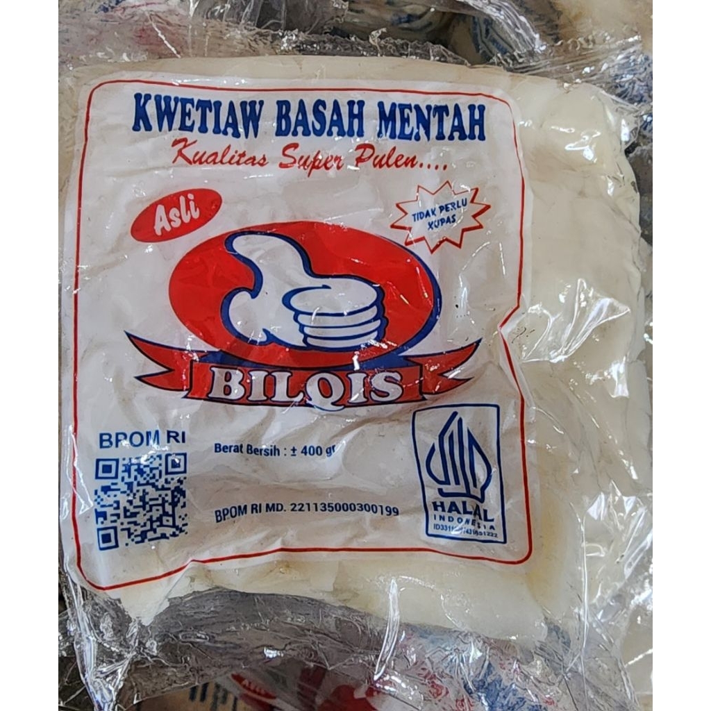 bilqis kwetiau basah mentah 400g