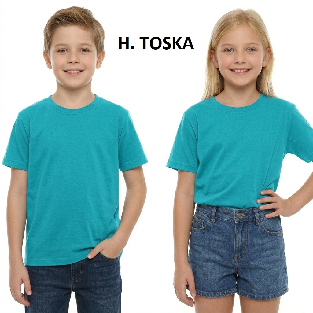 kaos polos anak lengan pendek biru muda - kaos polos anak - kaos anak - kaos polos biru muda - KAOS 