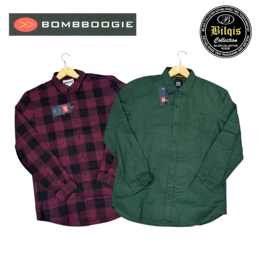 kemeja bombboogie pria original