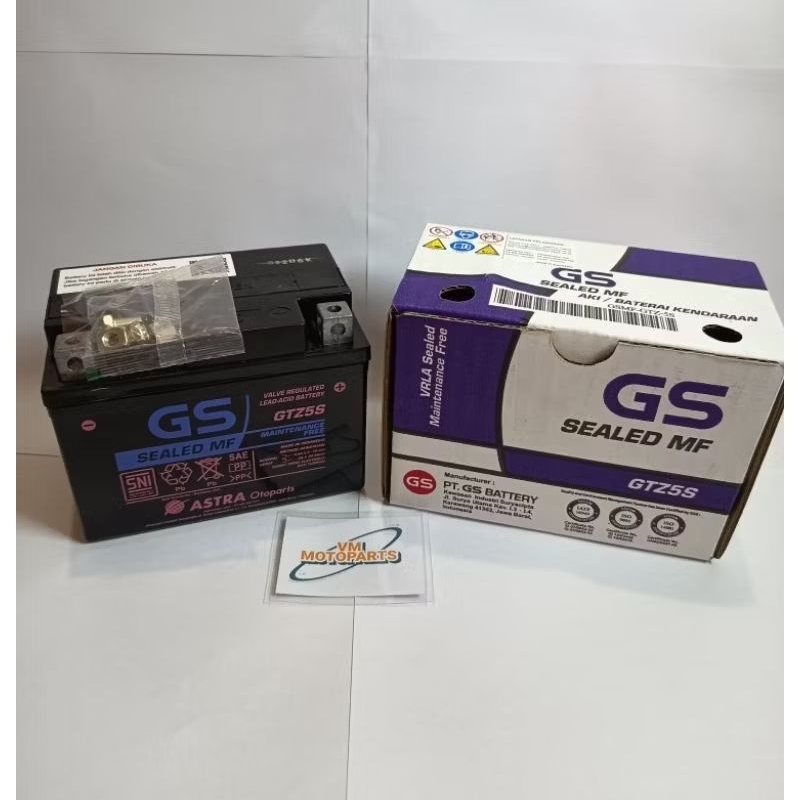 Aki GS Astra GTZ5S Beat Scoopy Mio GT Mio J Original Gs Astra Berkualitas
