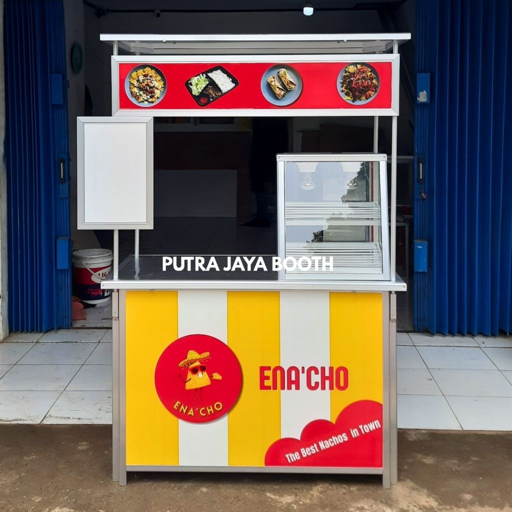 Booth Portable + Gambar + Etalase Ayam Goreng