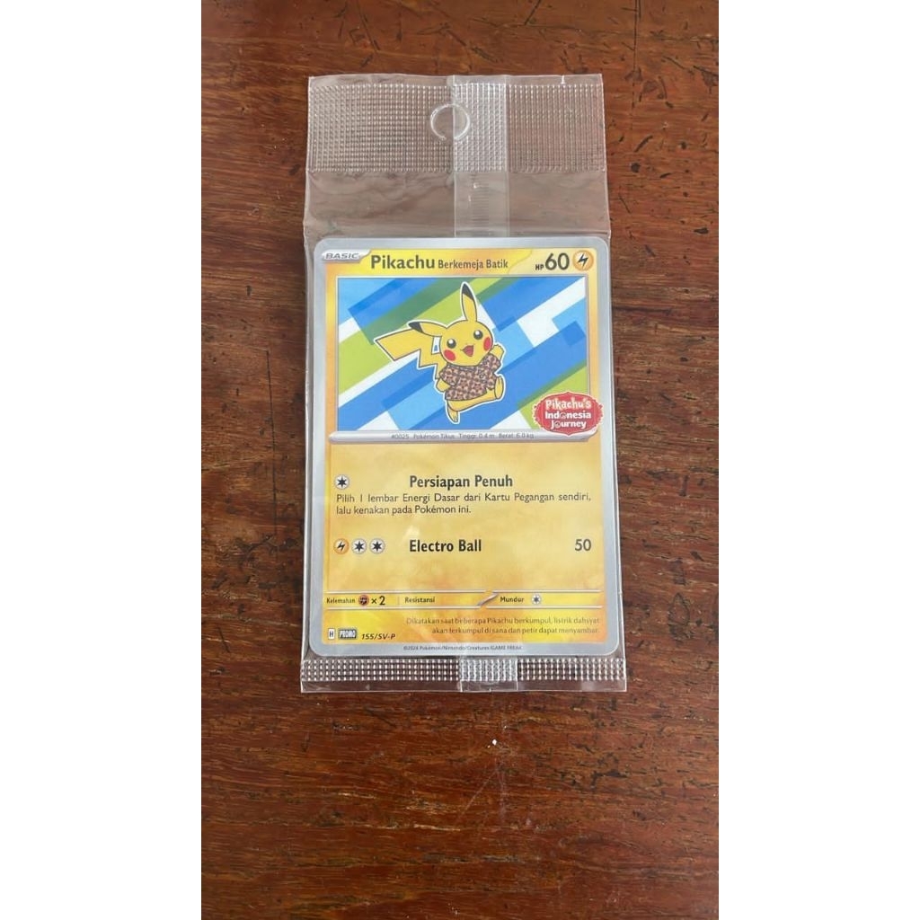 Pokemon TCG Indonesia - Pikachu Berkemeja Batik Staryu SEALED