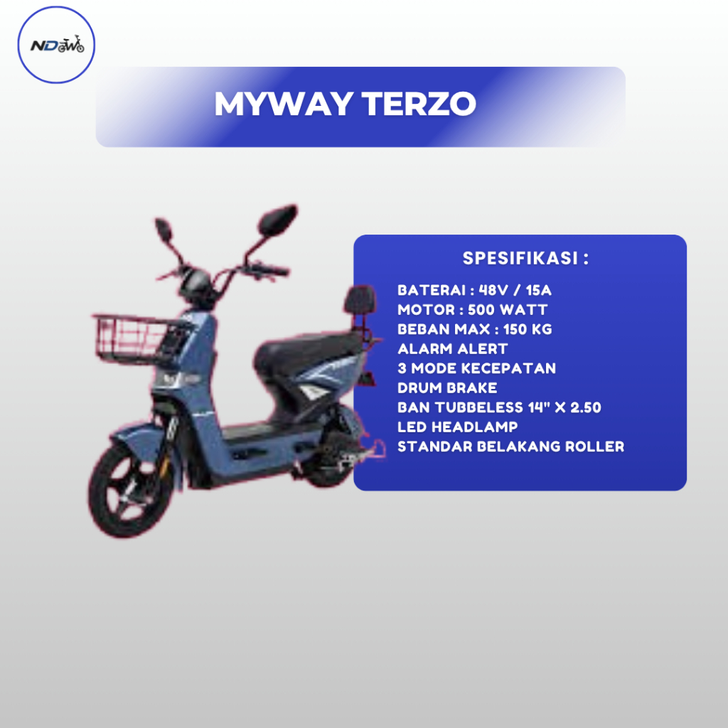 Sepeda Listrik Myway Terzo by Polygon TERBARU - GRATIS ONGKIR + GARANSI RESMI