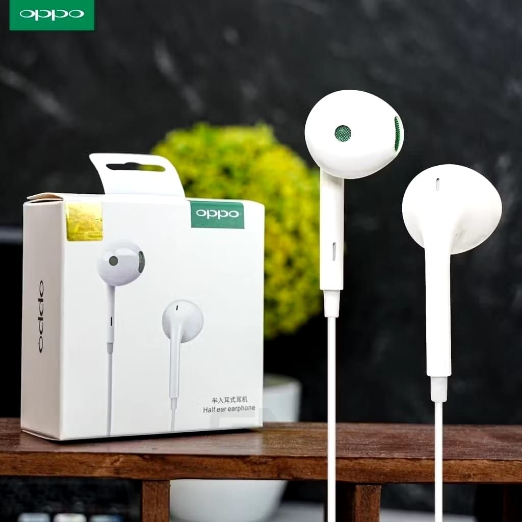 Handsfree OPPO ORIGINAL R19 Headset OPPO R19 Connector Aux HF Oppo ORIGINAL TERBARU