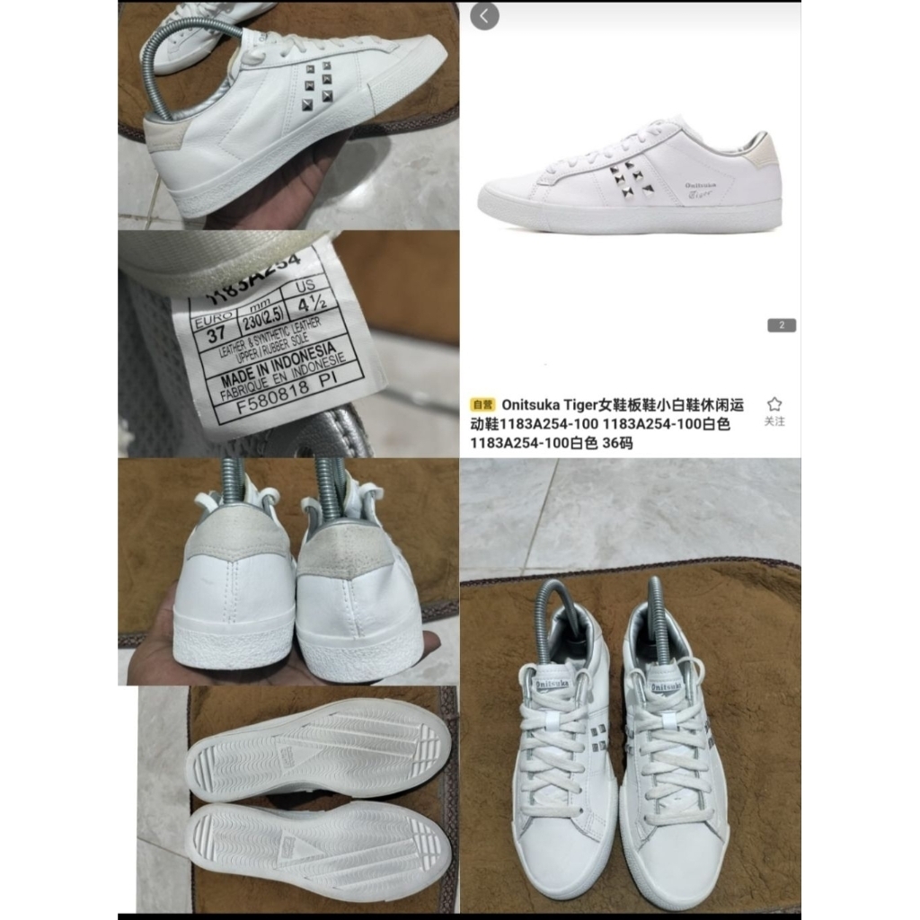 Sepatu Preloved Second Original Onitsuka Tiger Lawnship Size 37