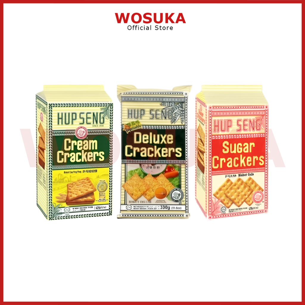 HUP SENG Sugar Crackers 428gr | HUP SENG Cream Crackers 428gr | HUP SENG Deluxe Crackers Vegetable 3