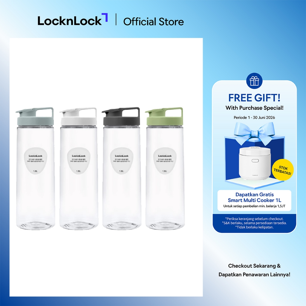 LocknLock Easy Grip Botol Minum 1.5 Liter - HAP814