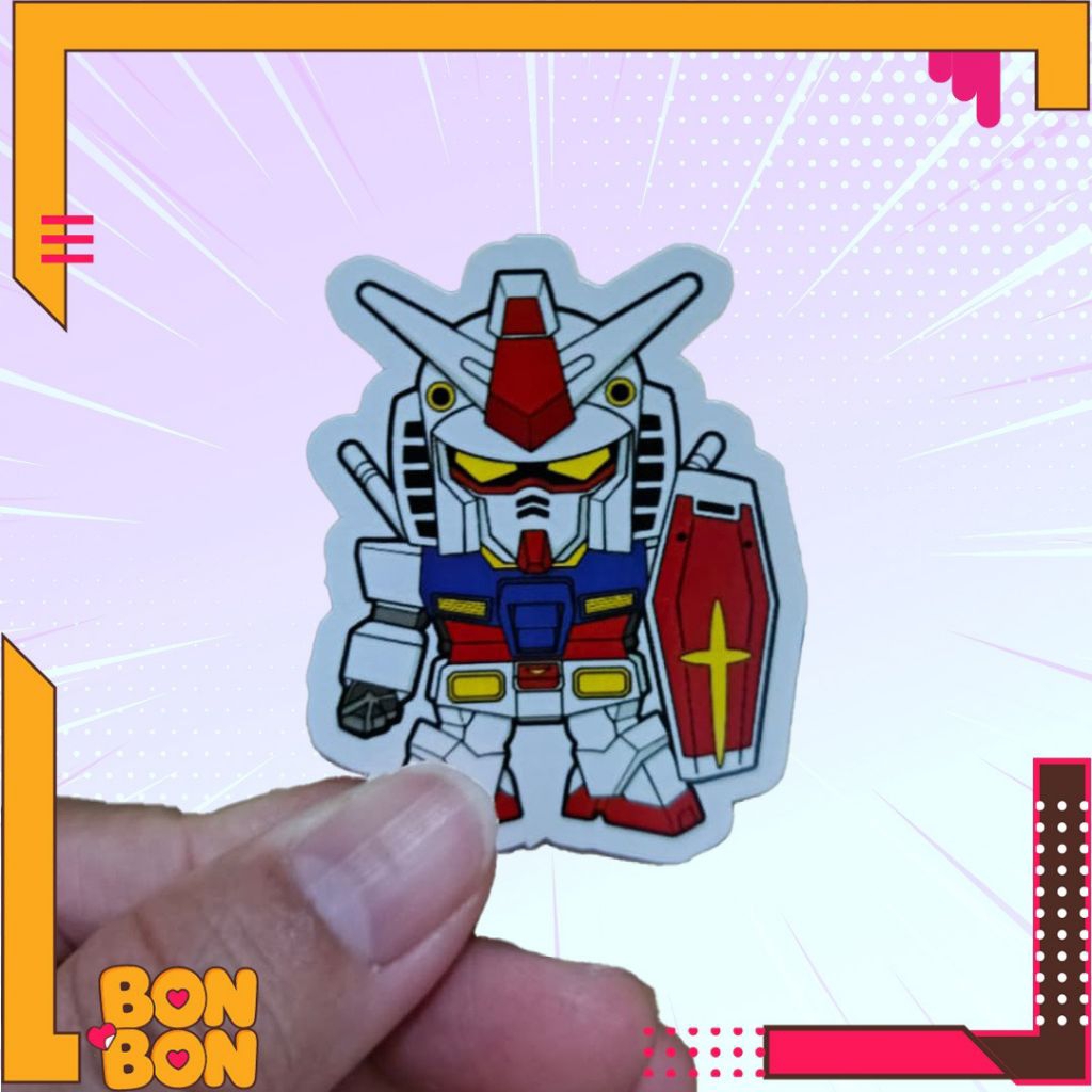 Sticker Vinyl Anime Gundam Series RX 78-2 Chibi