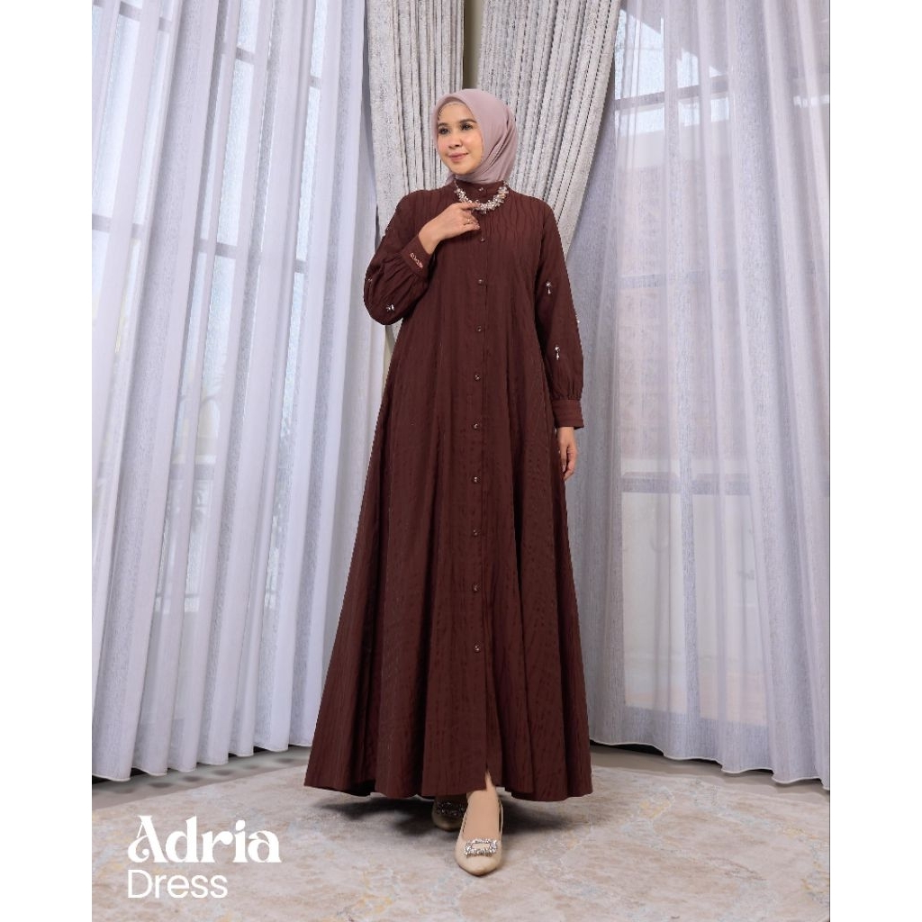 ADRIA DRESS / GAMIS PESTA WANITA // DRESS MEWAH ORI BY MAREVI (HANYA SIZE STANDAR)