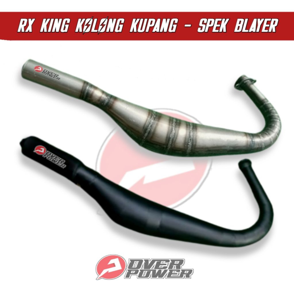 KNALPOT RX KING SPESIAL KOLONG KUPANG BLACK SERIES ORIGINAL OVER POWER INDONESIA BUKAN BOPAD ABRT