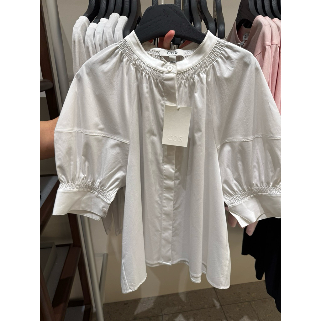 COS Contrast Volume-Sleeve Top NEW