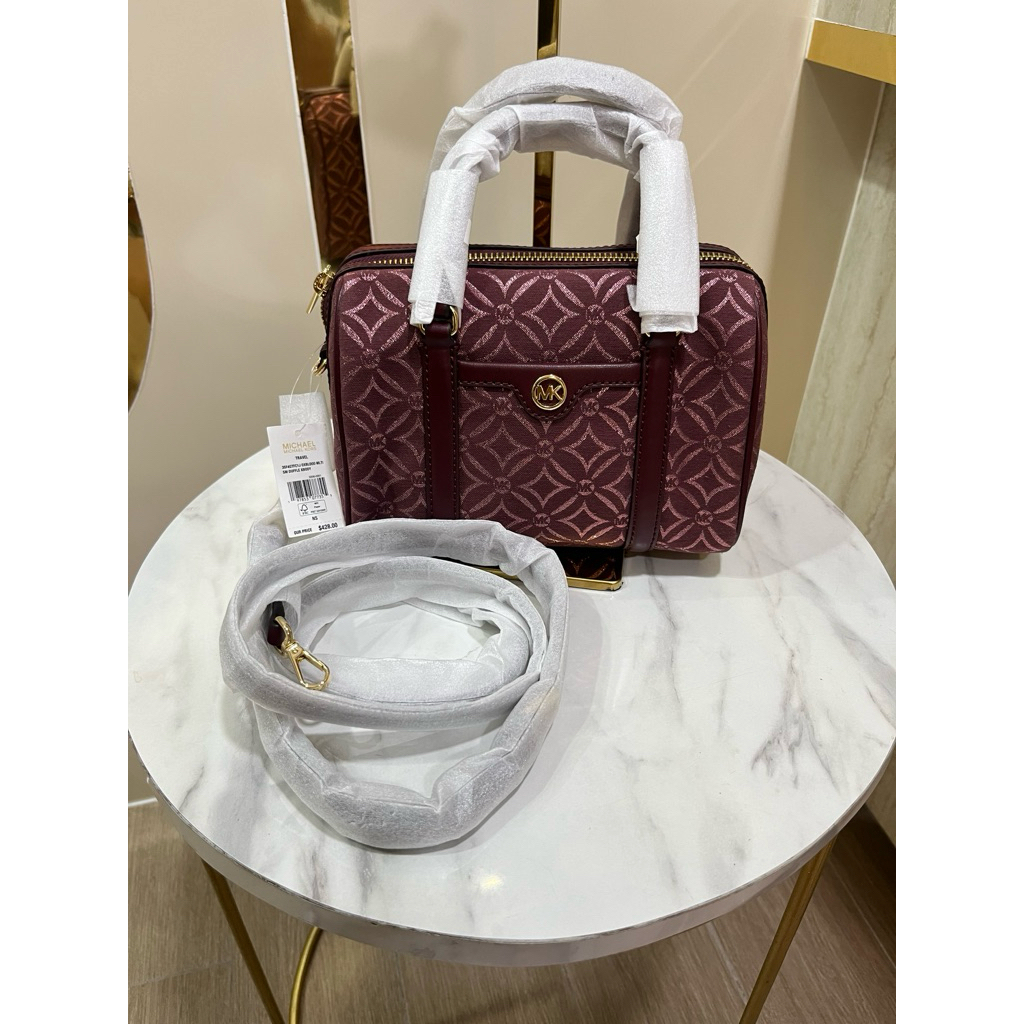 mk duffle oxblood
