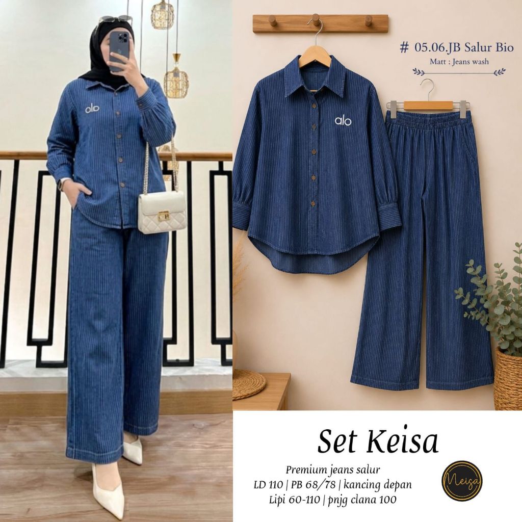 Pakaian Wanita KEISA SET Trend FASHION HQ From MeiSa