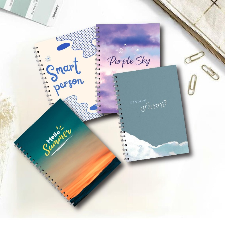 Bani Kertas Notebook A5 Buku Tulis 100 Halaman 50 Lembar Jilid Spiral