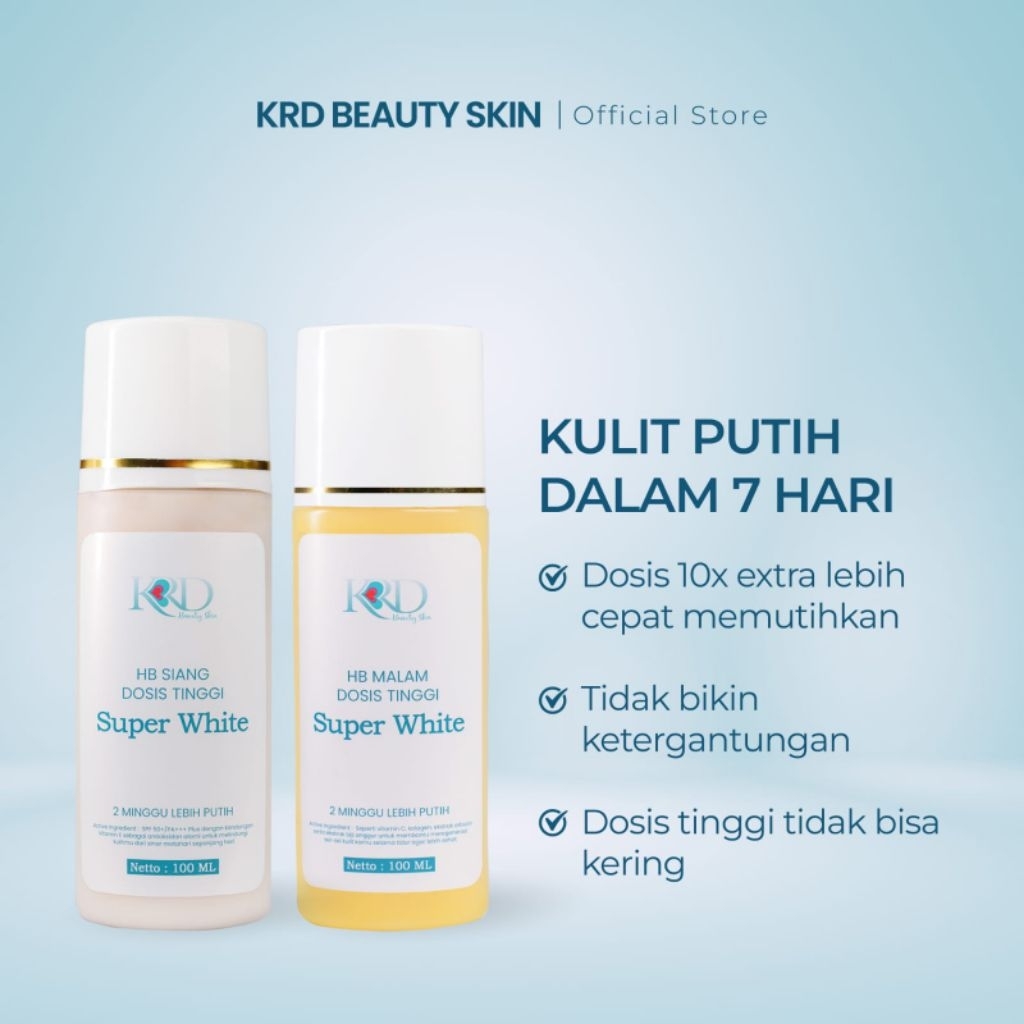 HB SUPER WHITE MOISTURIZING BY KRD BEAUTY SKIN // HB NIGHT / HB DAY BY KRD BEAUTY SKIN