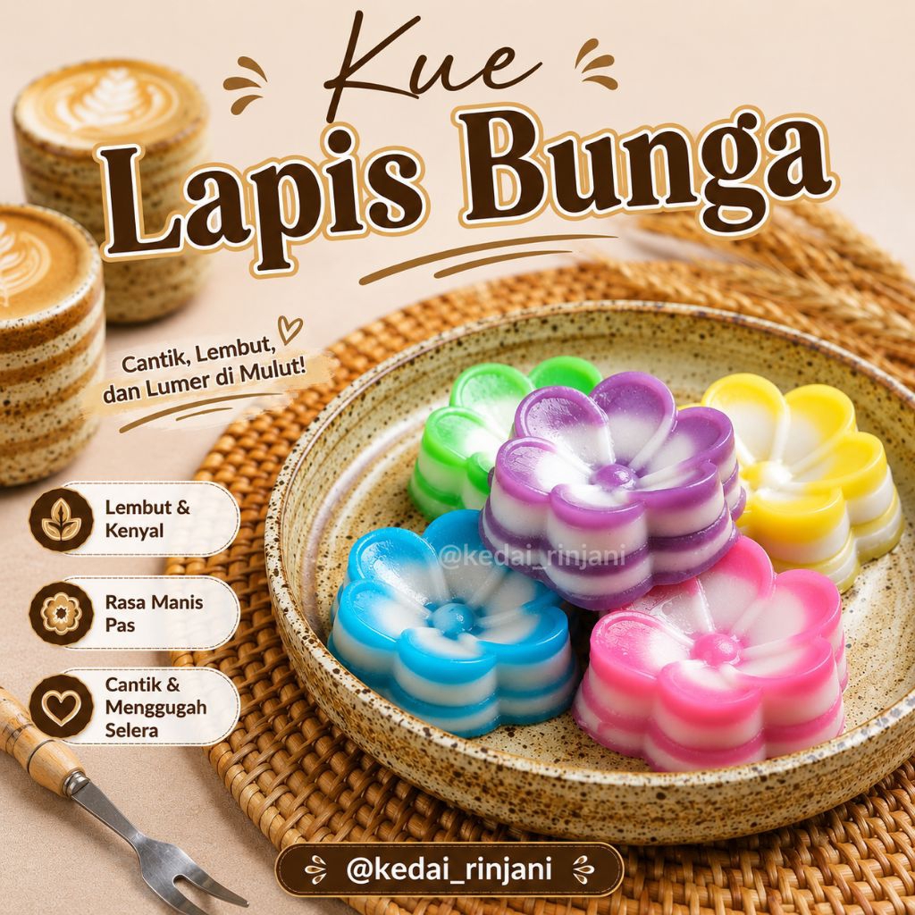 Kue Lapis Bunga / Kue Manis / Kue Basah / Kue Subuh