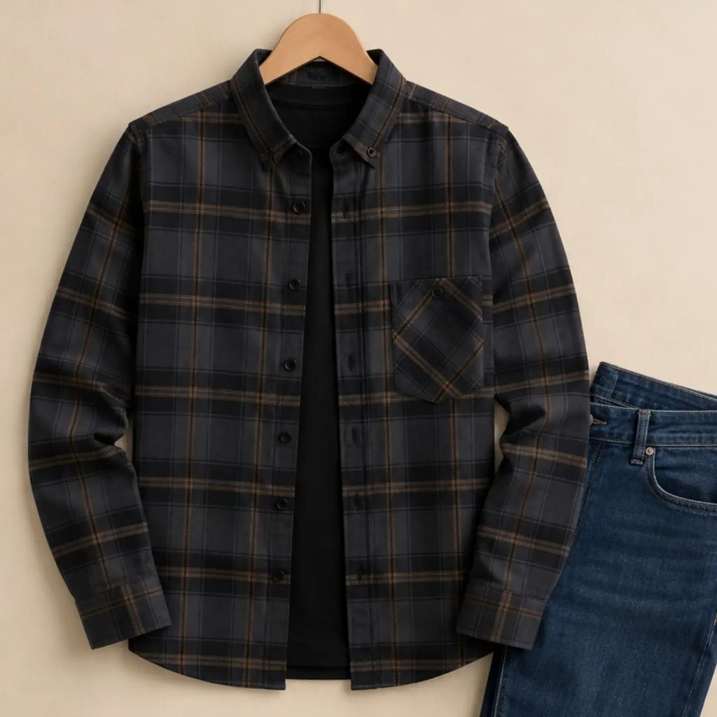 F2D Kemeja Flanel Black White Best Seller / flanel/hem pria/ flanel pria/ kemeja flanel/ eighty eigh