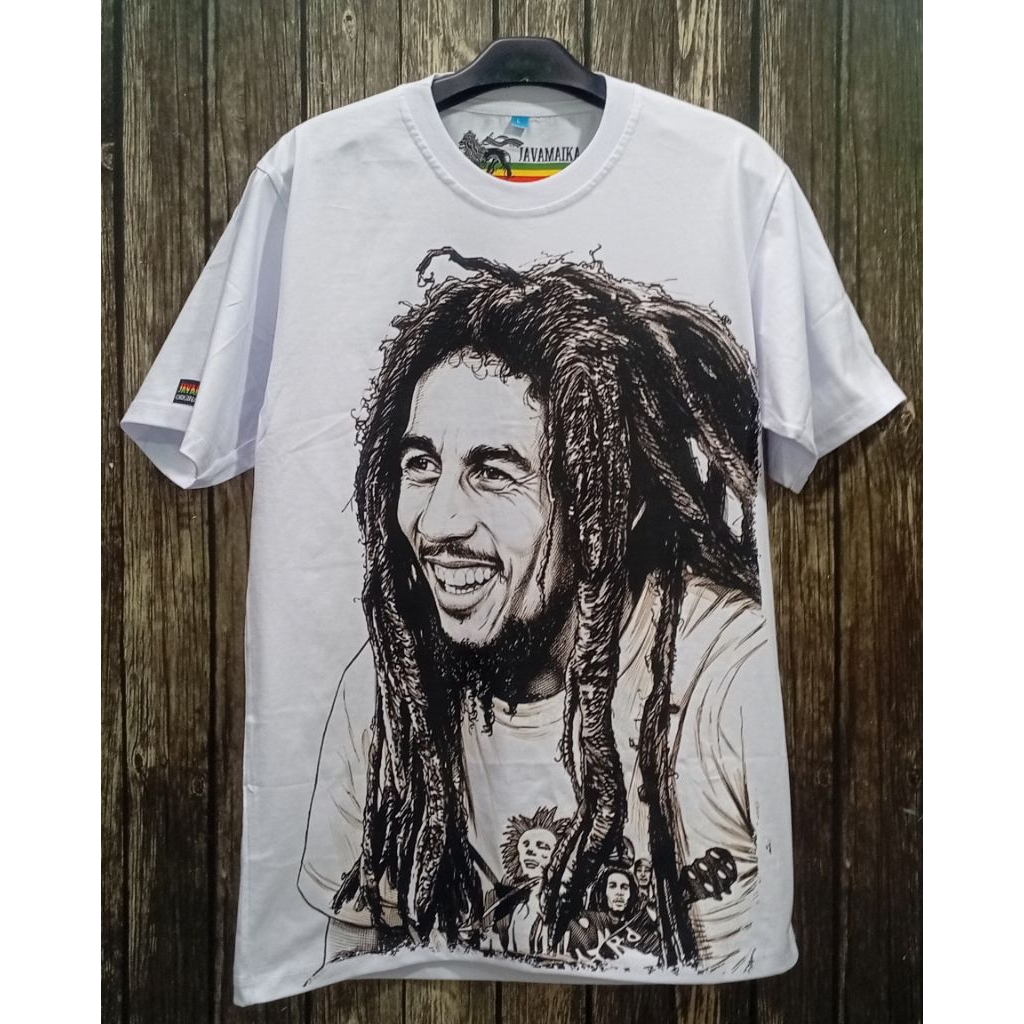 Kaos Bob Marley Artwork Roots Rebel Store