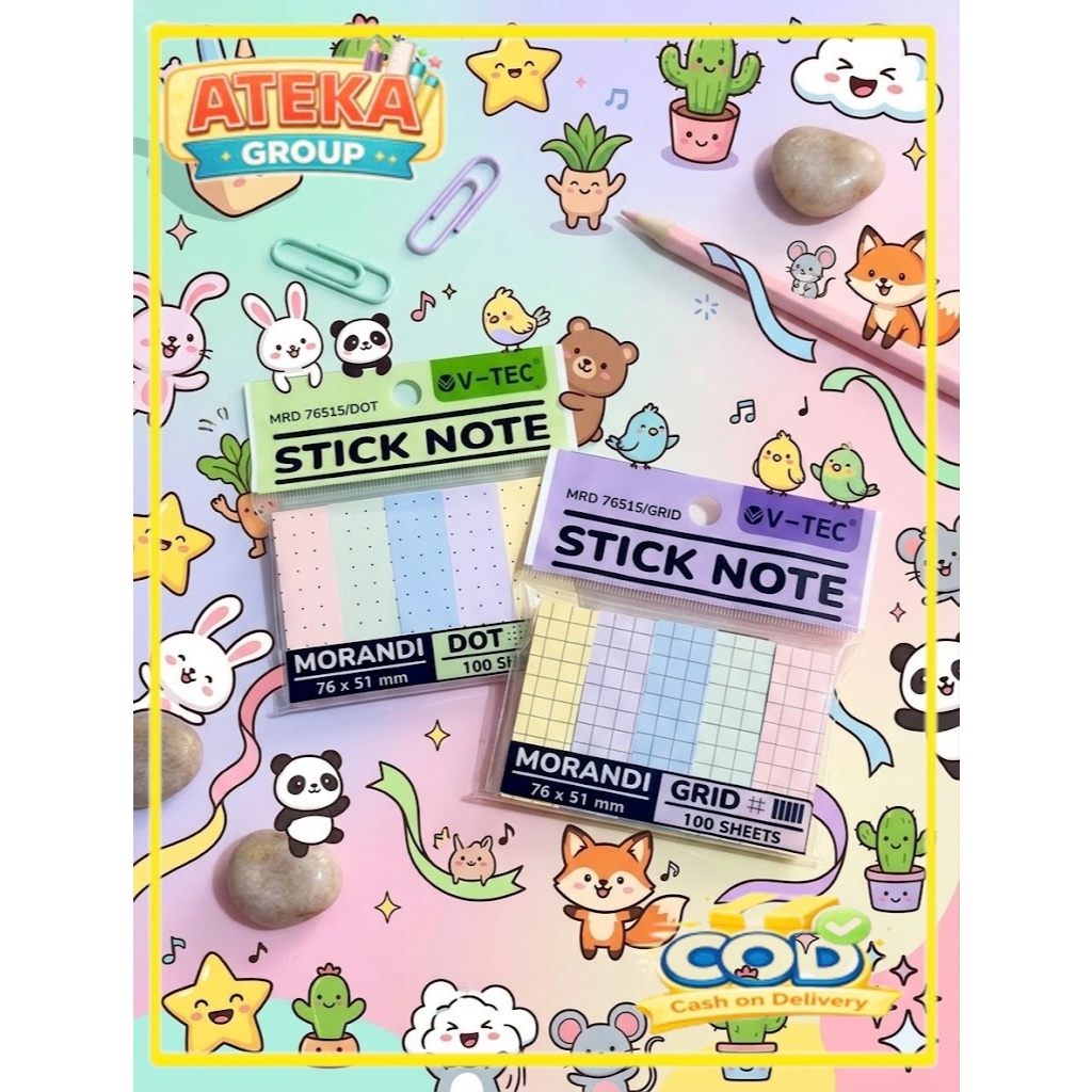 [PCS] V-TEC STICK NOTE SN 76515 DOT - GRID