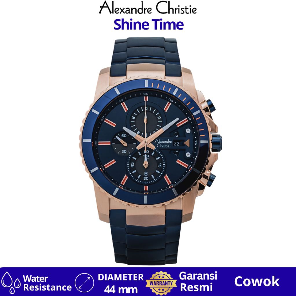 Jam Tangan Pria Alexandre Christie Ac 6141 MCBURBU