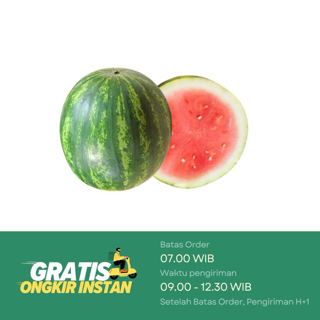 Semangka Merah Lokal kisaran 1 kg