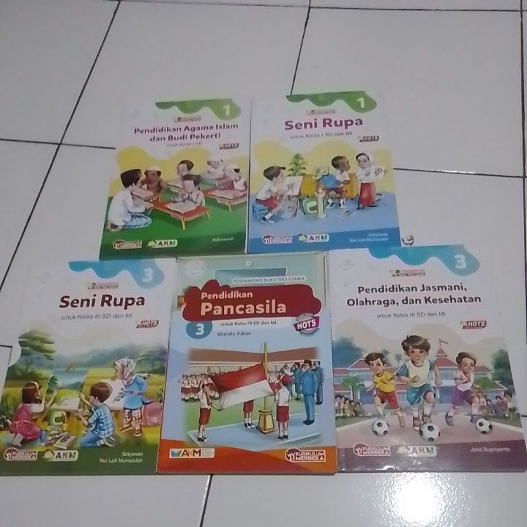 AGAMA ISLAM,SENI RUPA, PENDIDIKAN PANCASILA,PENDIDIKAN JASMANI,UNTUK  SD/MI KELS 1 DAN 3