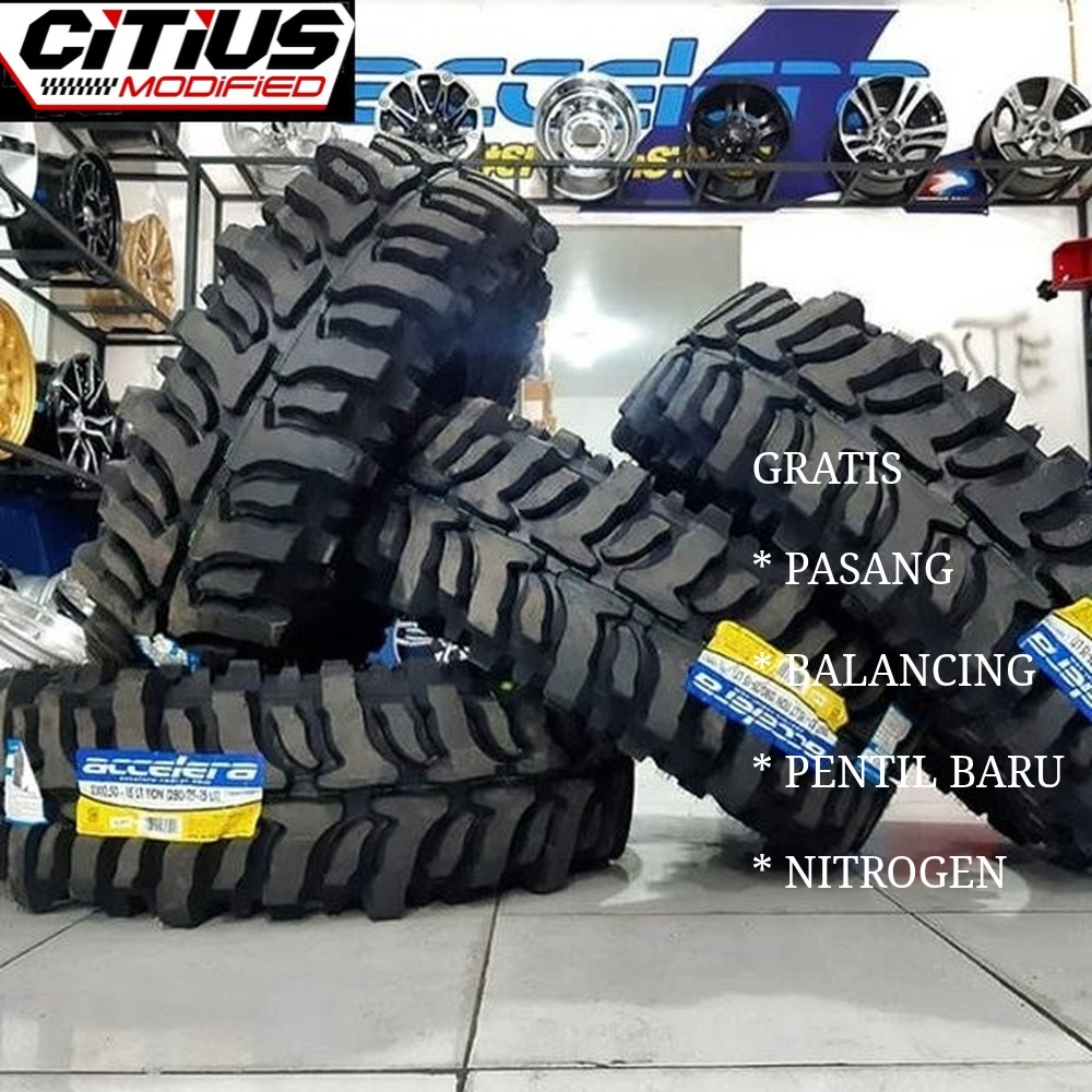 BAN UKURAN 33X12,5 R15 ACCELERA BADAK EXTREME FREE PENTIL