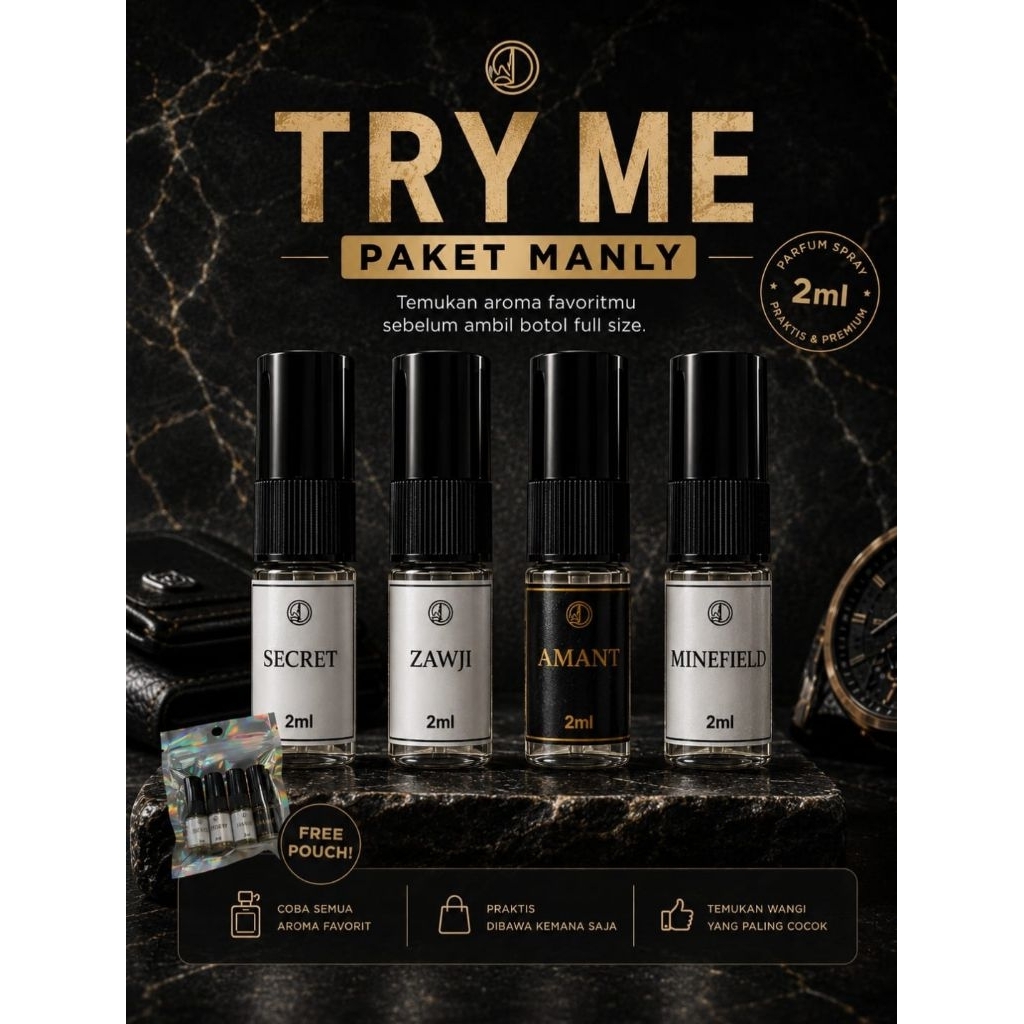 Try Me Parfume By DIEN (bundle isi 4botol)