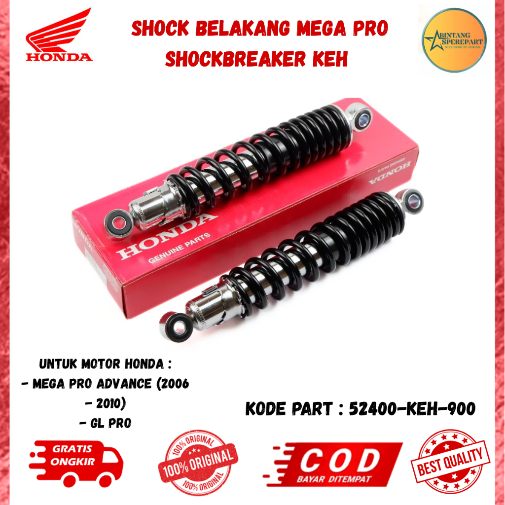 Shock Belakang Mega Pro - ShockBreaker KEH Honda GL Pro 52400-KEH-900