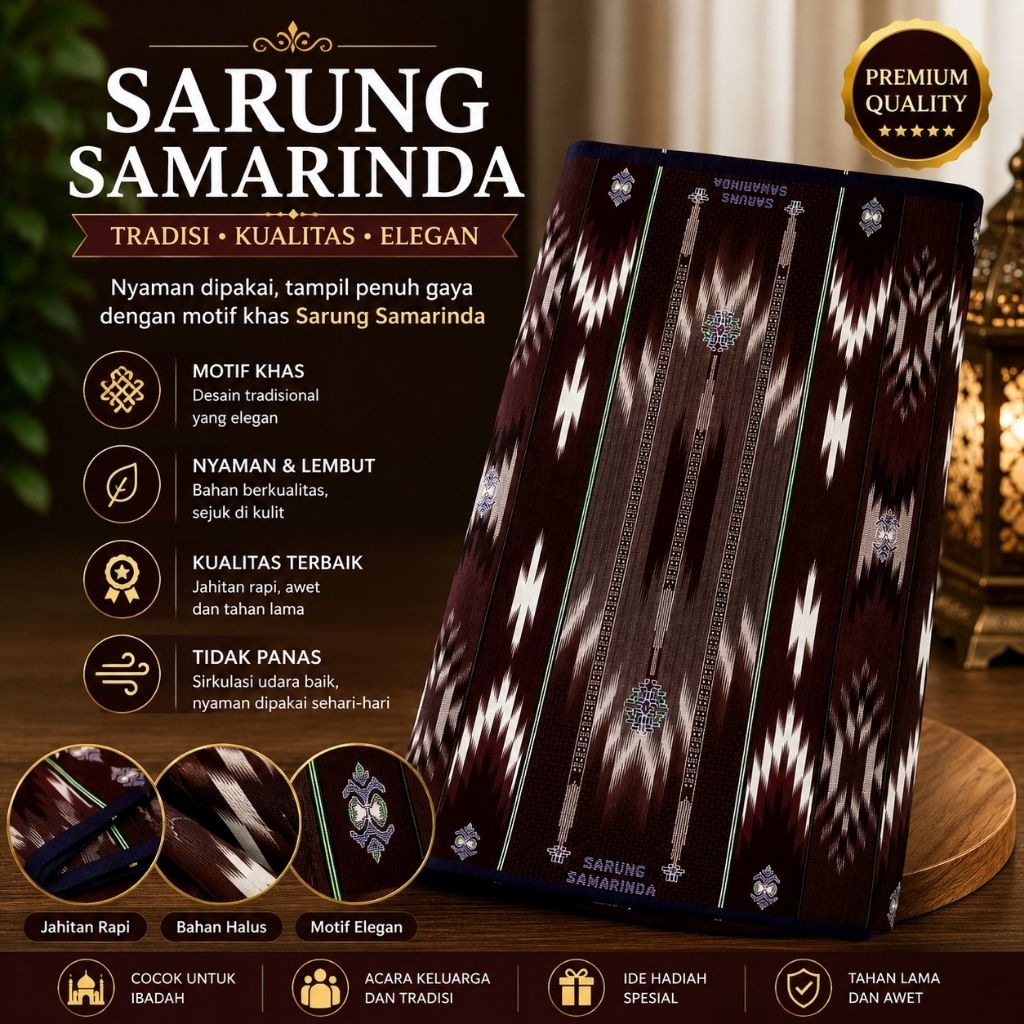 Sarung Uswath Samarinda Motif Batik
