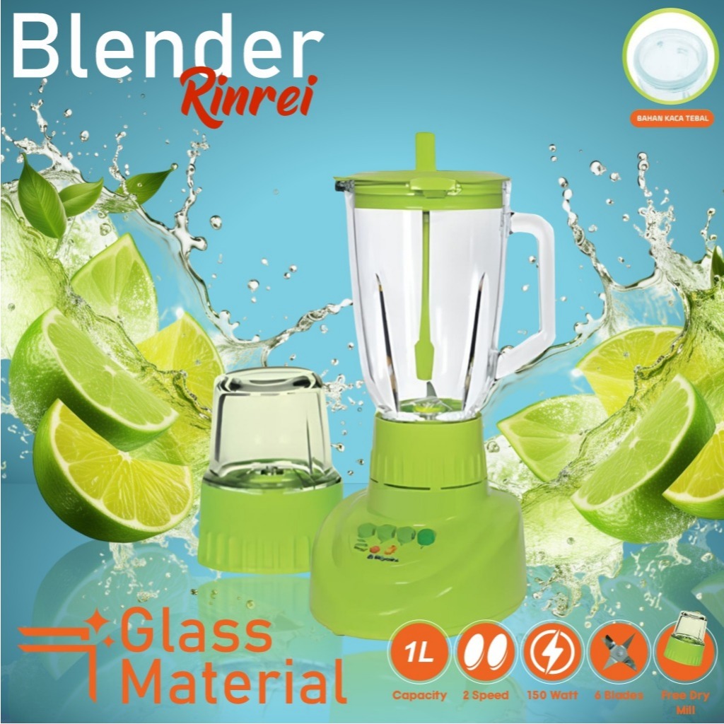 Blender 4 In 1 Rinrei BR 622N / 3 in 1 BR 622C Murah