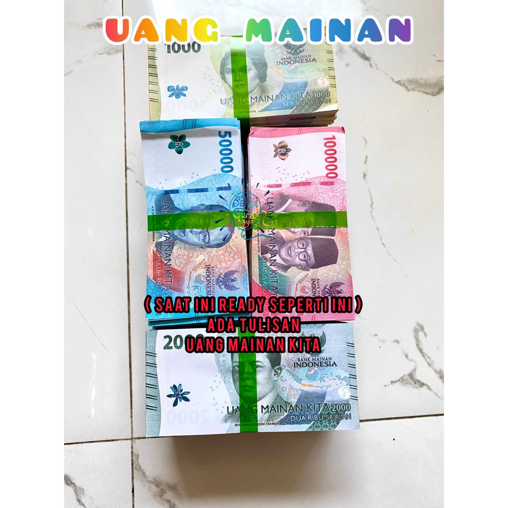 Uang Mainan / Uang Replika 1 ikat (isi 1000 lembar)
