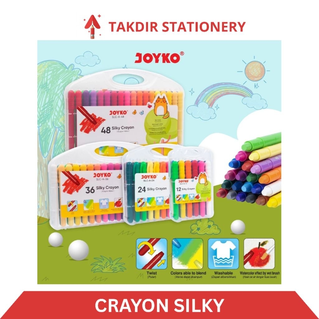 Silky Crayon | krayon | crayon silky joyko