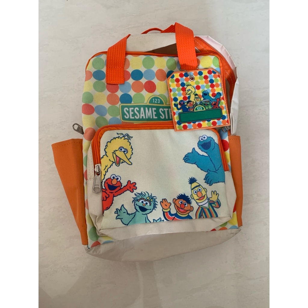 tas second ransel backpack anak sesame street preloved
