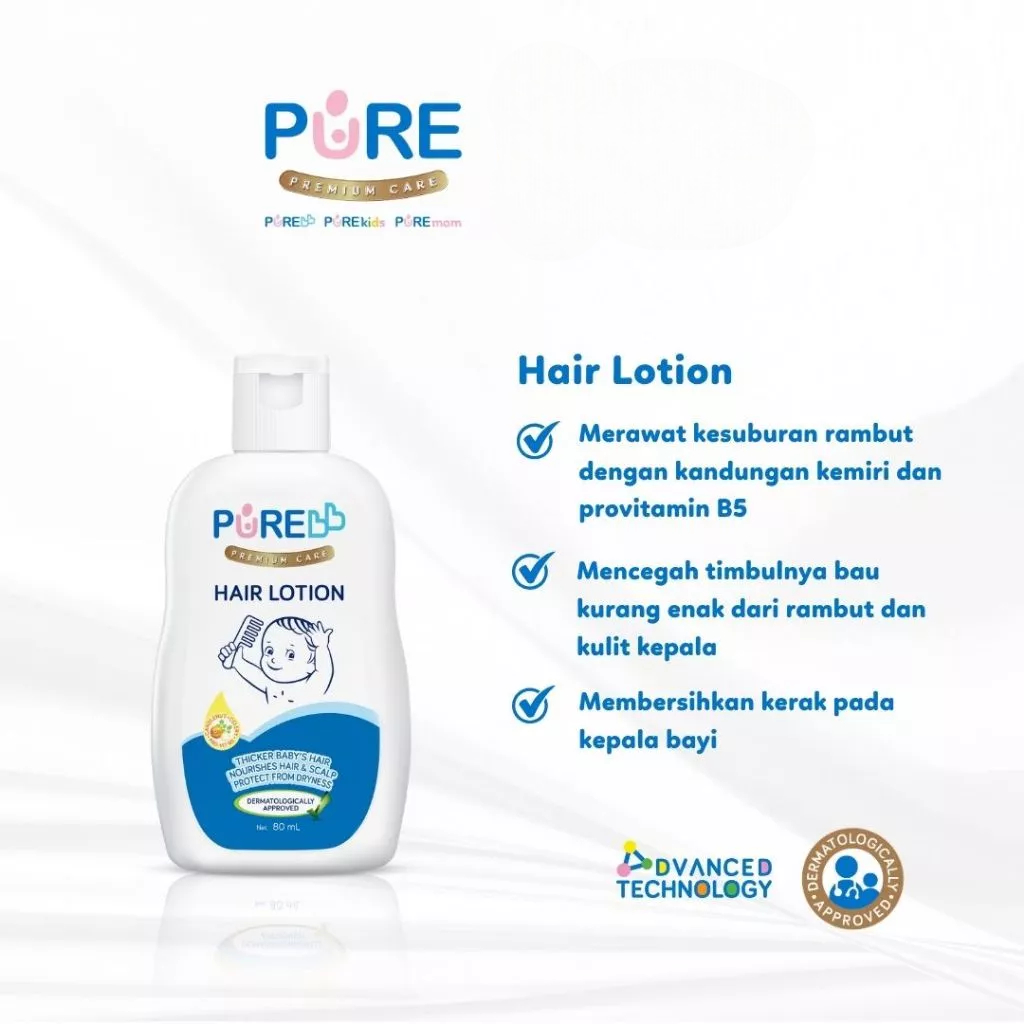 Purebb Hair lotion/Hair lotion bayi/Lotion rambut bayi/minyak rambut bayi