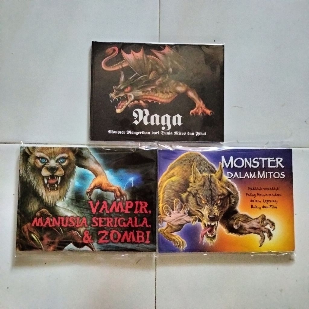 Paket Buku Monster - Naga - Monster dalam Mitos - Hardcover - 3 Edisi