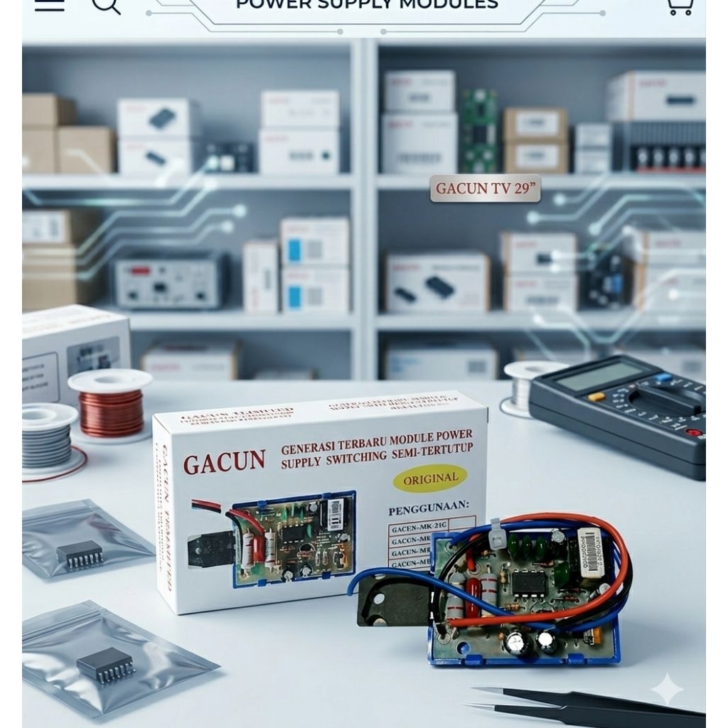 GACUN 29 REGULATOR TV POWER SUPPLY SWITCHING TV 29" GACUN 29 ORIGINAL ASLI GACUN 29"
